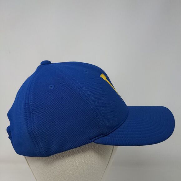 Pacific Headwear Men's Strapback Hat Blue Embroidered W Big Logo Polyester - Picture 4 of 8